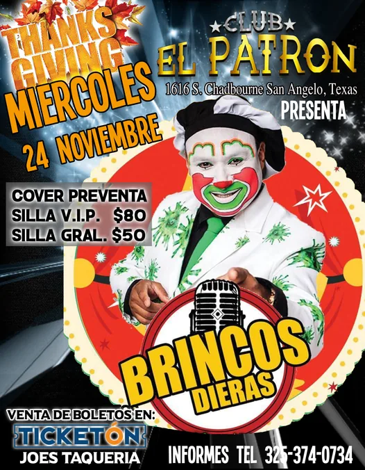 Club El Patrón — flyer promocional de evento